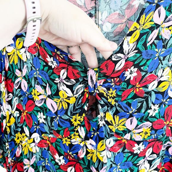 Eloquii Elements Knot Front Floral Dress - Picture 6 of 9